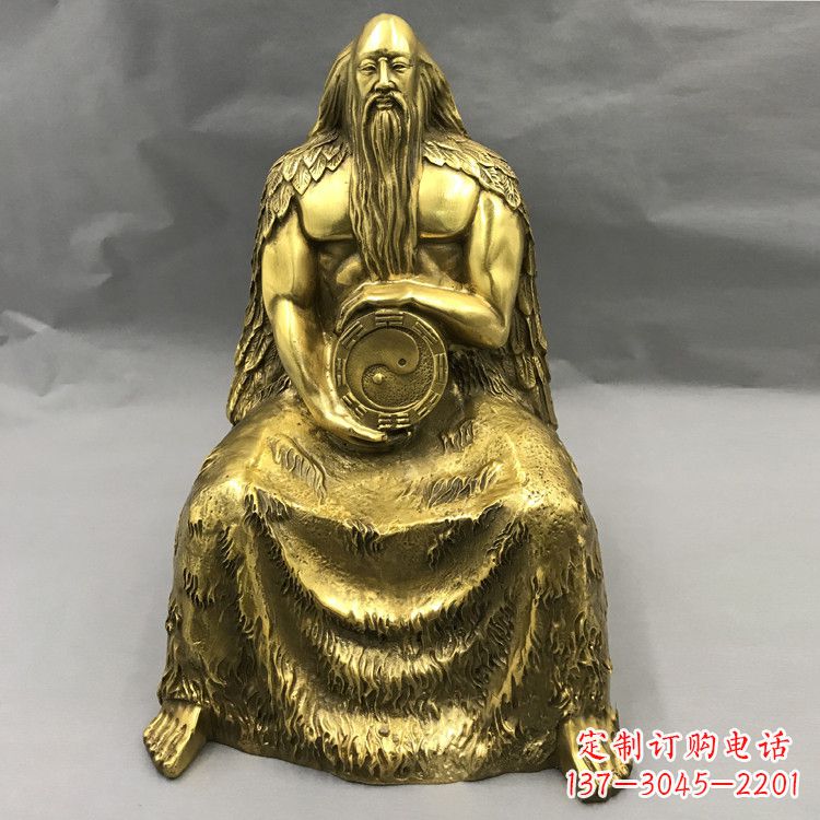陕西伏羲·神话传说铜雕塑