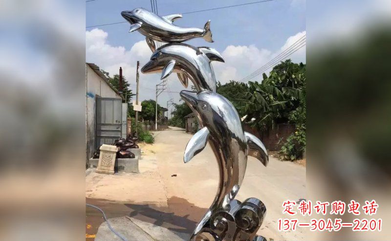 陕西产品名称优雅海豚雕塑