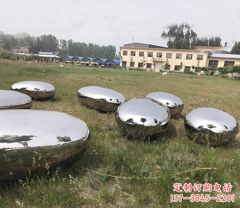 陕西精美不锈钢水滴景观雕塑