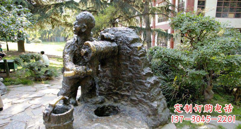 陕西春洋定制铜雕男孩雕塑