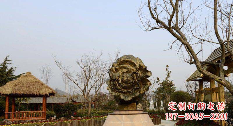陕西公园大白菜景观铜雕
