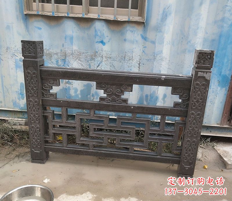 陕西集乐馆大理石栏板雕塑