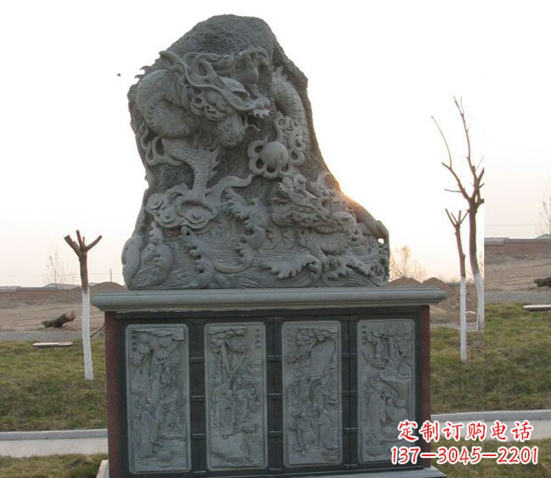 陕西精美的大理石龙雕塑