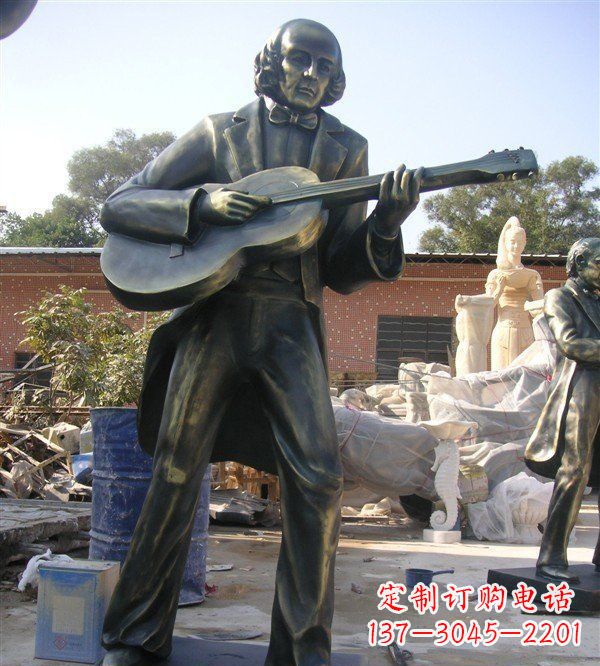 陕西高端精致吉他雕塑