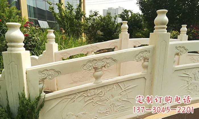 陕西精美汉白玉石拱桥雕塑