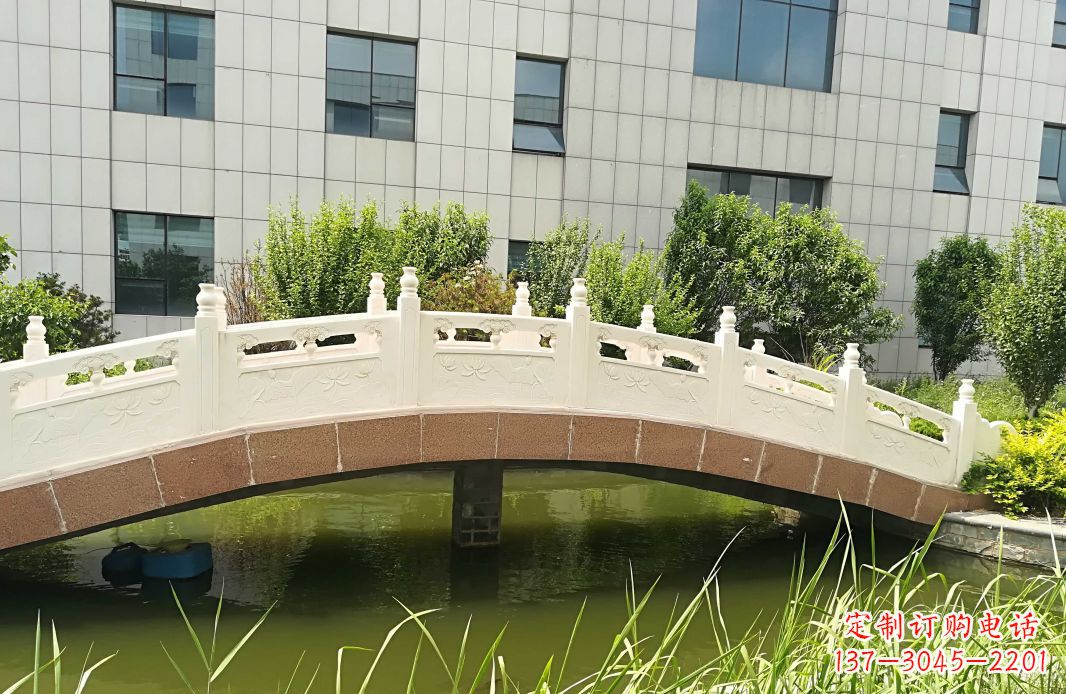 陕西手工制作的汉白玉石拱桥雕塑