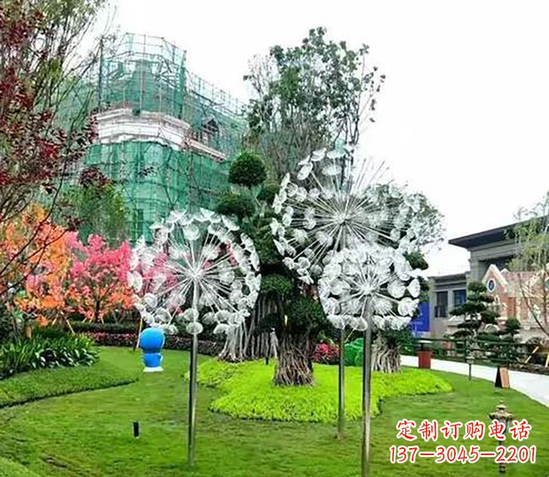 陕西公园蒲公英雕塑