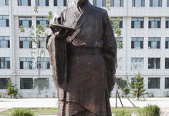 陕西传承古代珍贵文化—祖冲之铜雕塑