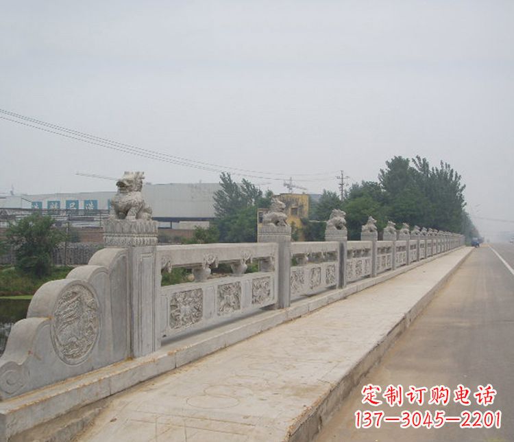 陕西护城河大理石栏板石雕 (2)