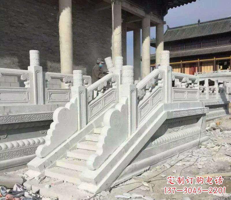 陕西大理石栏板石雕,精美绝伦,让建筑锦上添花