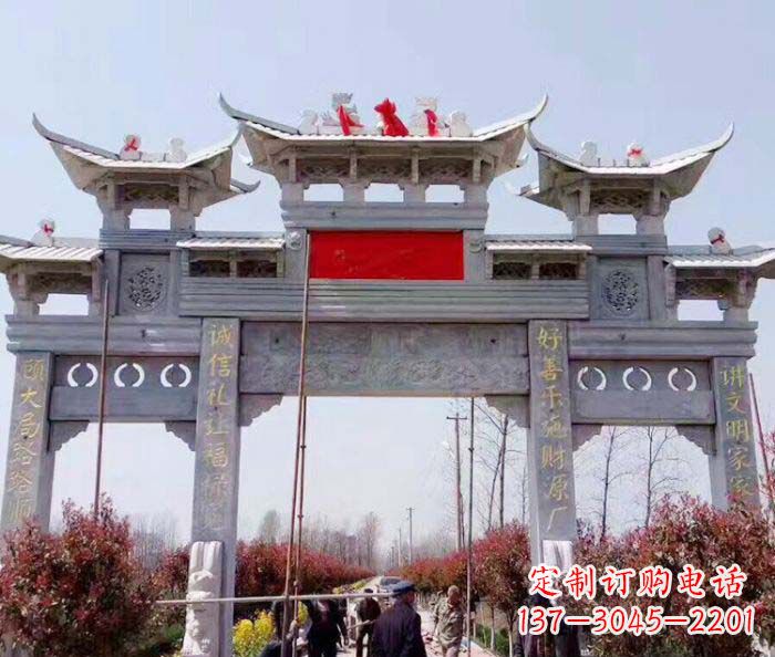 陕西传承经典,尊崇古风:牌坊石雕
