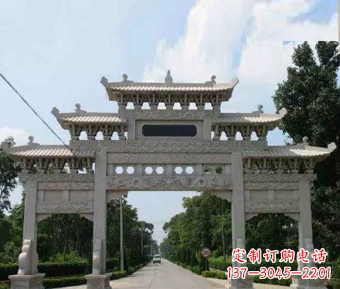 陕西高品质牌坊石雕,专为客户量身定制
