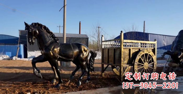 陕西华丽复古，名车贵族，精美马车雕塑