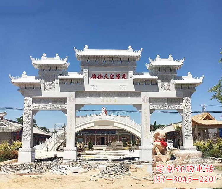 陕西石牌坊的雕刻