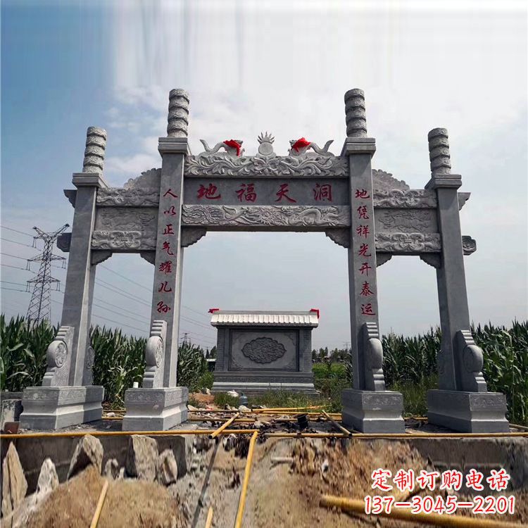 陕西石牌楼石雕