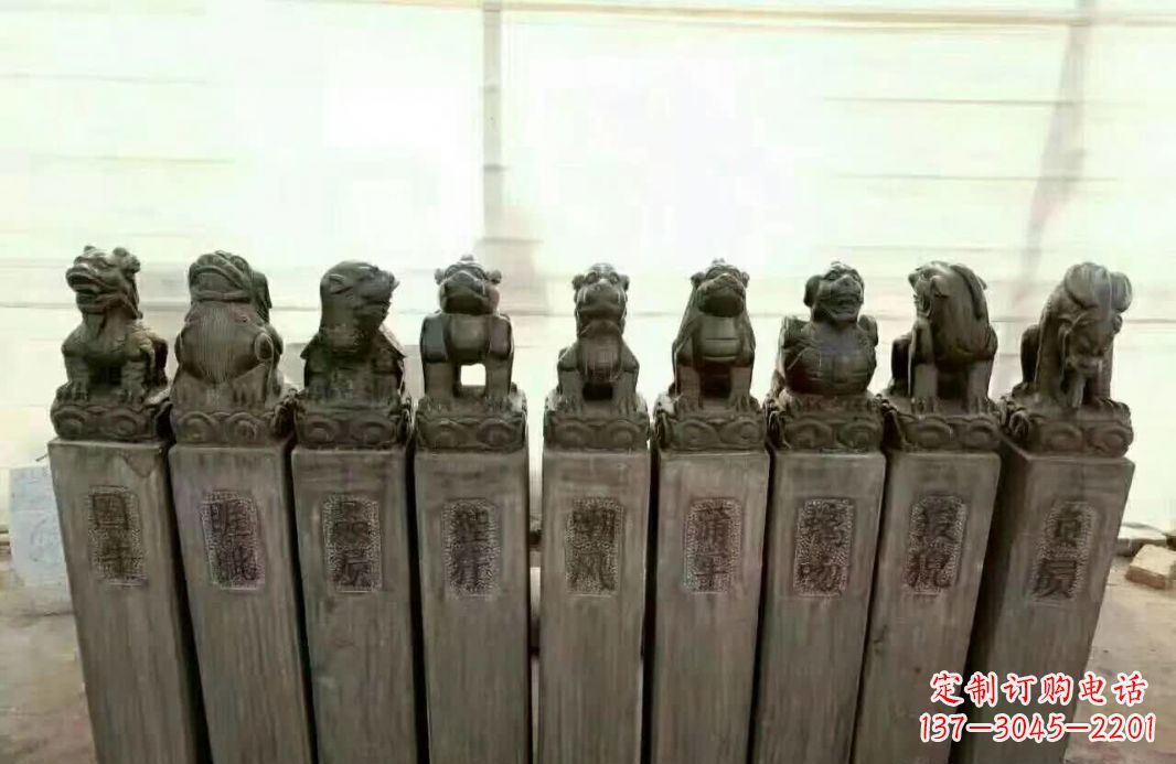 陕西栓马桩石雕