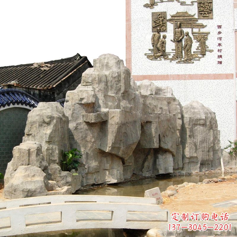 陕西塑石假山雕塑