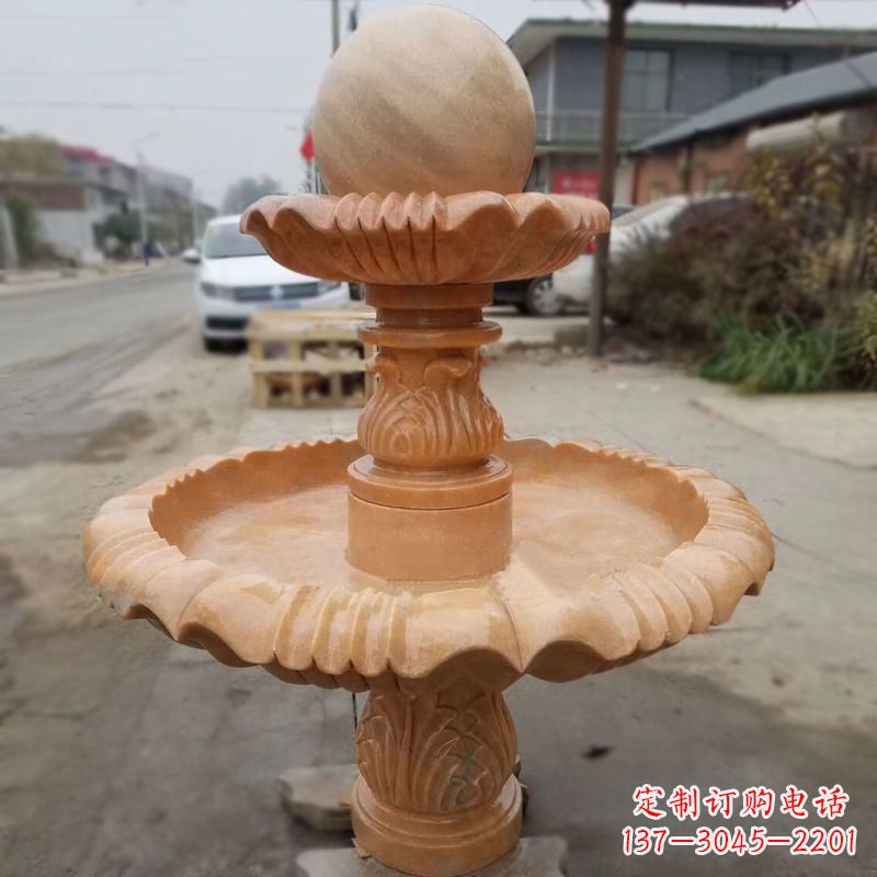 陕西晚霞红风水球