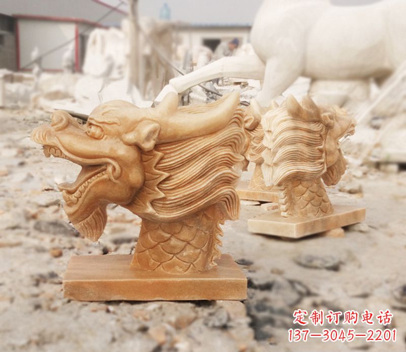 陕西晚霞红喷水龙头雕塑