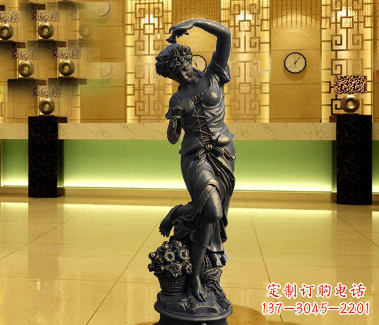 陕西西方女人别墅景观铜雕