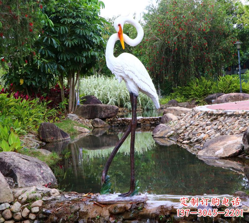 陕西仙鹤雕塑摆件