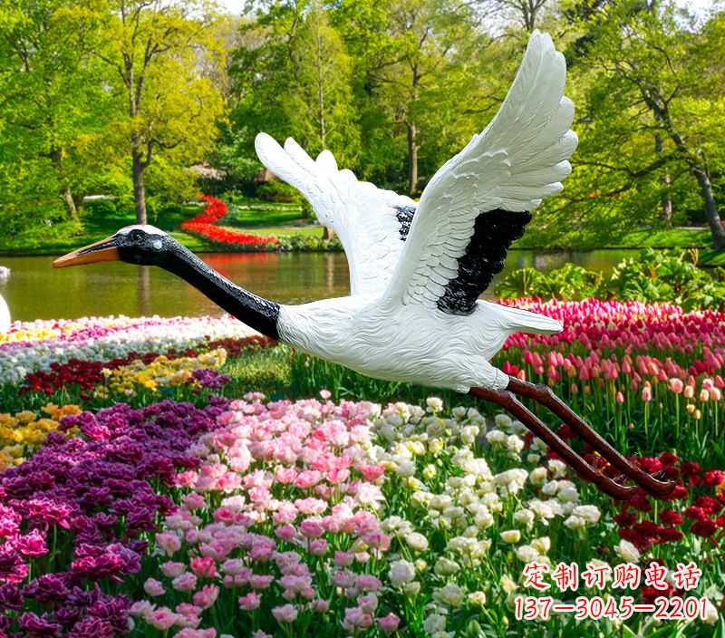 陕西仙鹤雕塑灯