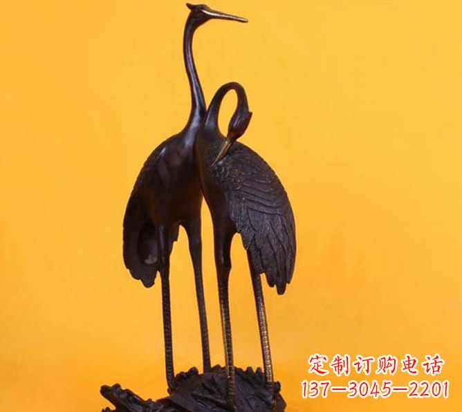 陕西仙鹤雕塑铜