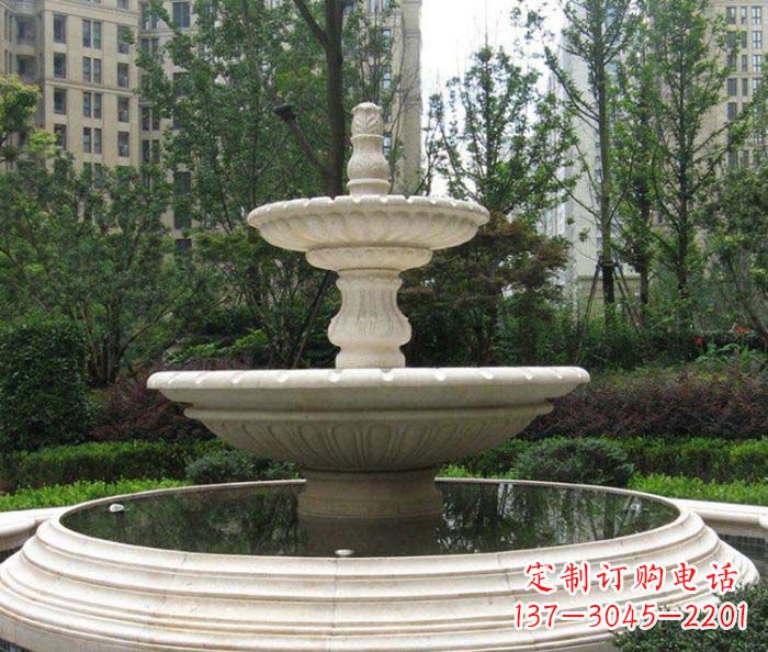 陕西小区景观欧式喷泉石雕 (2)