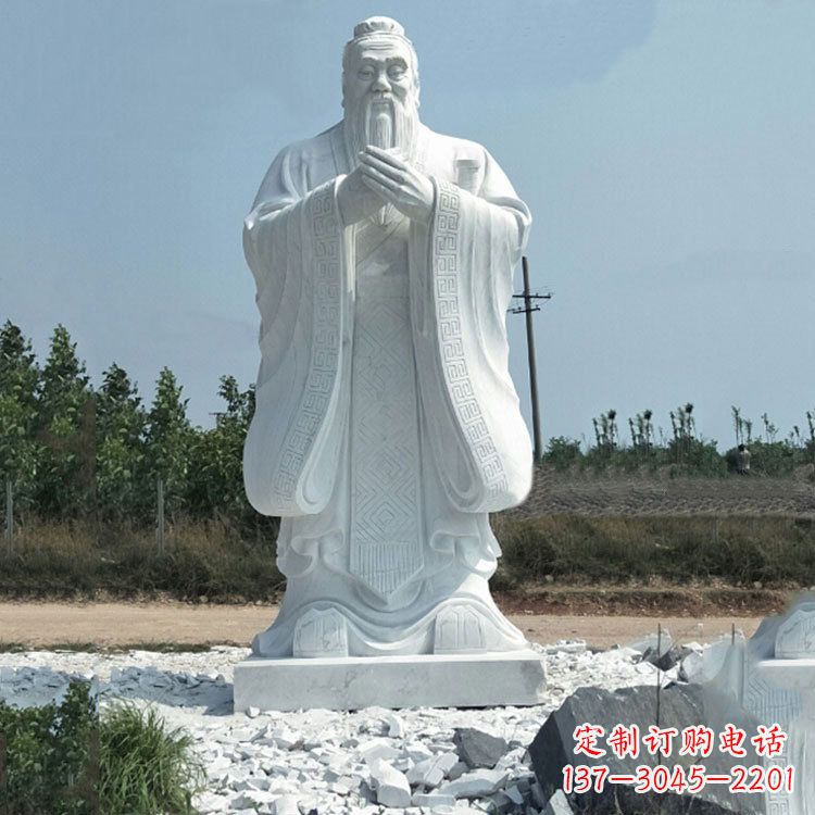 陕西校园孔子人物雕像