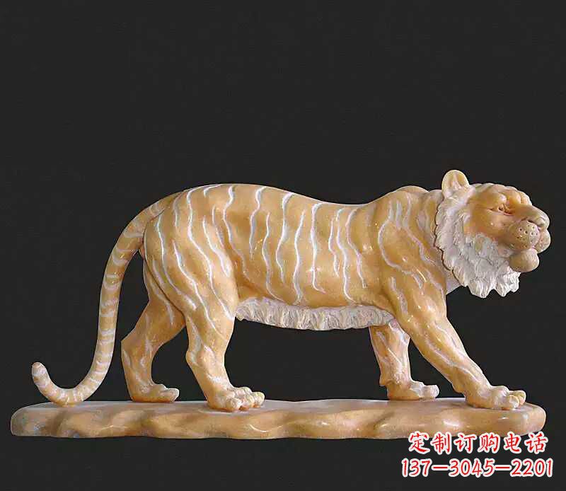 陕西行走老虎石雕动物雕塑