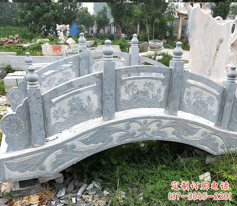 陕西园林仿古石拱桥景观石雕 (3)