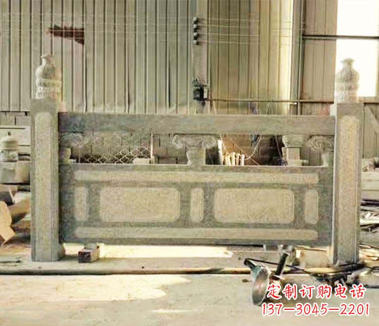 陕西园林仿古石栏板景观石雕