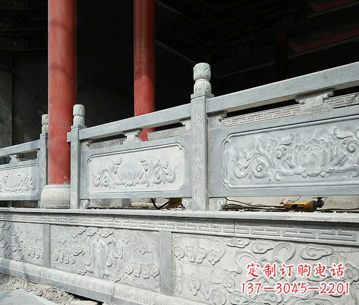 陕西园林仿古石栏板景观石雕_1 (3)