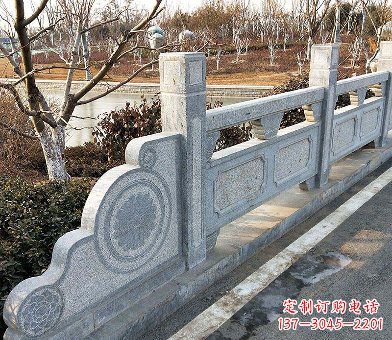 陕西园林仿古石栏板景观石雕_1