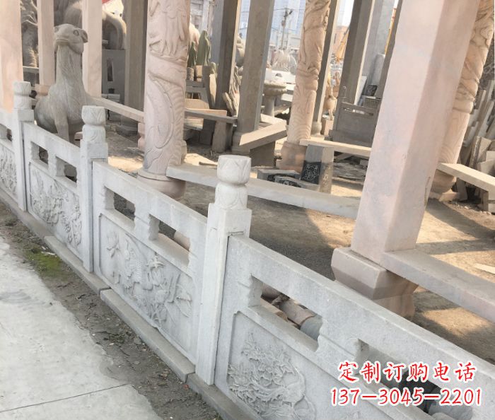 陕西园林景观大理石浮雕栏板石雕