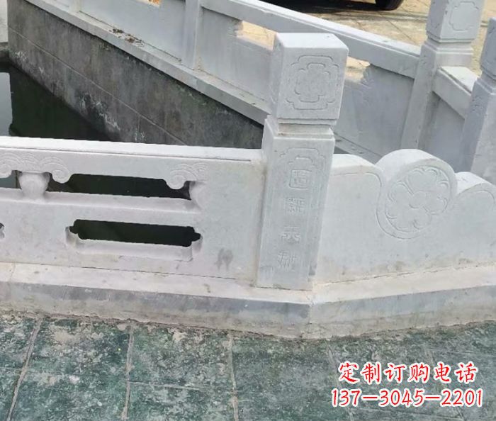 陕西园林景观大理石栏板雕塑 (7)