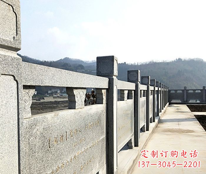 陕西园林景观大理石栏板石雕 (14)