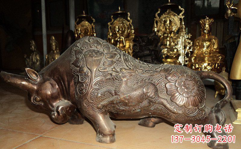 陕西园林拓荒牛景观铜雕
