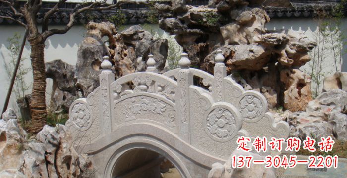 陕西园林小型石拱桥