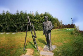 陕西徐悲鸿城市雕塑公园铜雕像