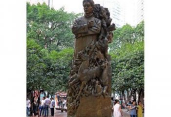 陕西徐悲鸿铜雕