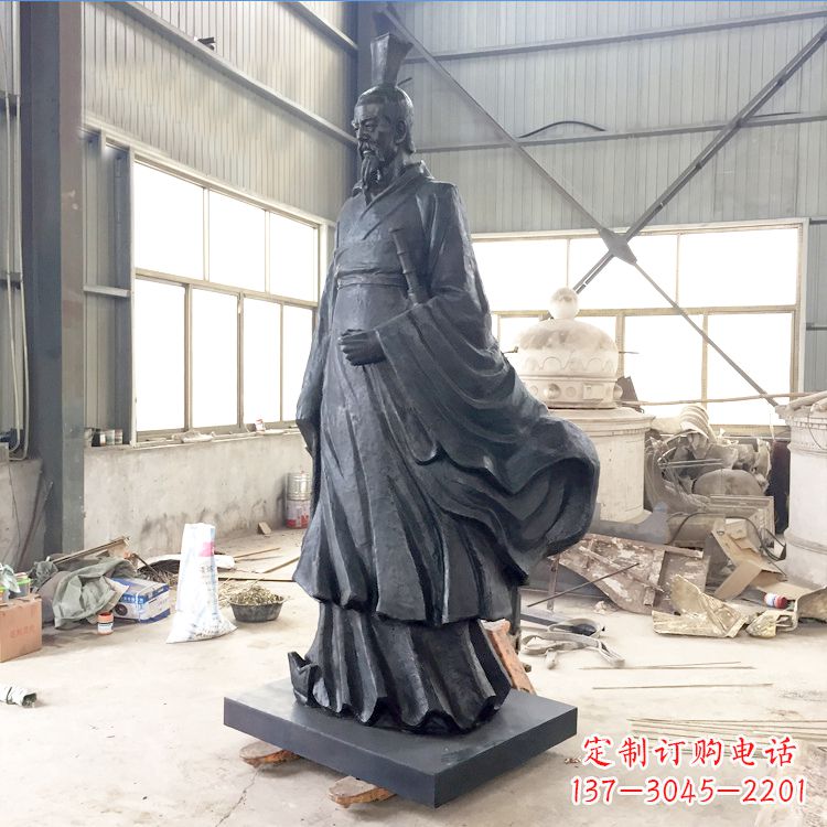 陕西铸铜屈原雕塑